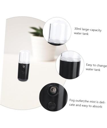Gogogmee 1pc Portable Humidifier Air Mister for Essential Oils Diffuser for Hand Facial Mister Black Plastic - Buy Online on SooperMarket.com