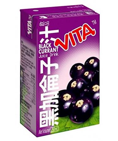 Vitasoy Vita Juice Drink Blackcurrant Flavor 8.45oz (Pack of 24)