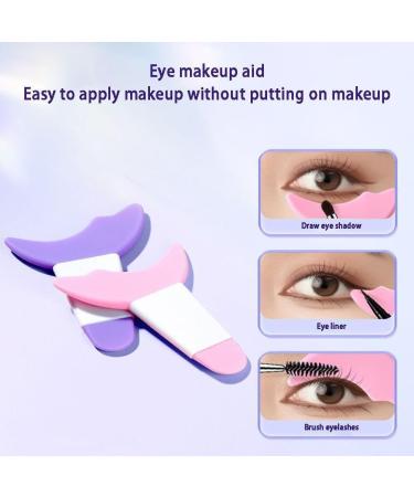 Multifunctional Eye Makeup Aid Crescent Baffle Mascara Eyebrow Tool Eyeliner Shaper Eyeliner Beauty Assistant X6G3 Tool Baffle Pink Size - Buy Online on SooperMarket.com