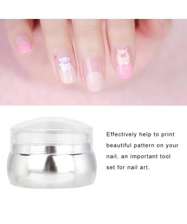 Nail Printing Device & Pressure Tool Set | Manicure Stamper for Nail Art Lovers | DIY Home Use & Nail Art School (Silver) - Buy Online on SooperMarket.com