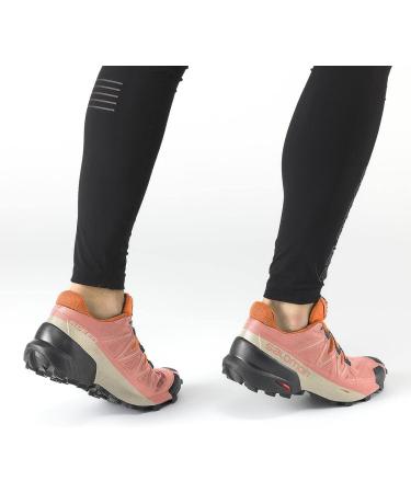 Salomon Women's Speedcross 5 Trail Running Shoes - Size 8, Blooming Dahlia/Black/Vibrant Orange - Buy Online on SooperMarket.com