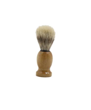 Ruilogod 10.5cm Length Bristle Wooden Handle Face Shaving Brush Cleaner for Men