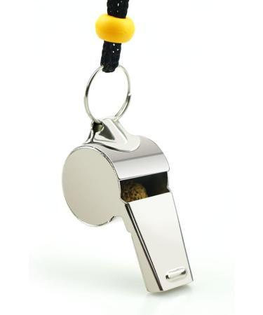 Hipat Whistle  6 Pack Stainless Steel Sports Whistles with Lanyard  Loud Crisp Sound Whistles Bulk Great for Coaches  Referees  and Officials A:silver - Buy Online on SooperMarket.com