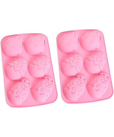 Zerodeko 2pcs Sugar Craft Gum Paste Chocolate Molds Cakesicles Mold Gummy Mold Easter Baking Mold Rabbit Decor Cake Molds Silicone Silicon Cake Chocolate Candies Biscuit Pink - Buy Online on SooperMarket.com