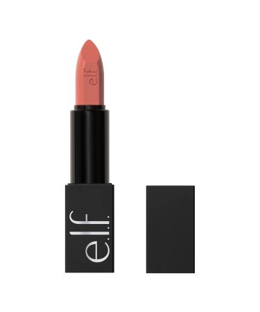 e.l.f. O Face Satin Lipstick  Richly Pigmented  Nourishing & Long-Lasting Creamy Lipstick  Infused With Jojoba  Vegan & Cruelty-Free  Feeling Myself