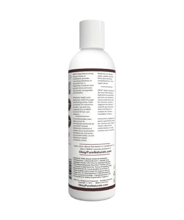 Okay Pure Naturals Deep Moisturizing Leave-In Conditioner - Coconut 8 fl oz (237 ml) | Hydrating Hair Care - Buy Online on SooperMarket.com