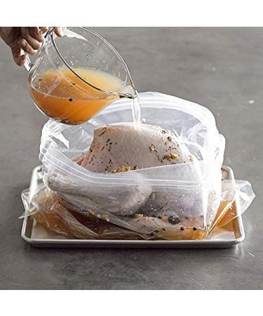 Extra Large Turkey Brine Bags (2 Pack) 22x23 - Heavy Duty Double Zipper - Hold Up to 25 lb - Thanksgiving Day Turkey Brine Kit - Buy Online on SooperMarket.com