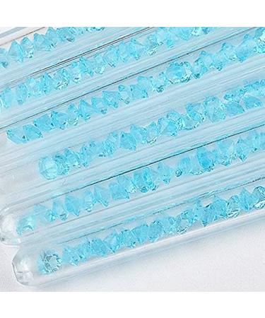 Desikixudy Brushes Crystal Nail Crystal Carving Pen Blue Transparent Crystal Pen with Diamonds 6 Sets Foil Nail Art - Buy Online on SooperMarket.com