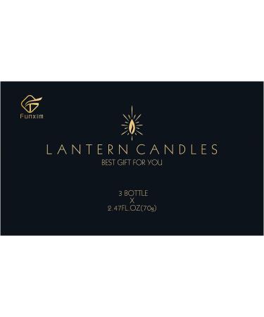 Fragrance Candles Set - 3 Soy Wax Aromatherapy Candles in Mini Lantern for Women - Perfect for Mother's Day Christmas & Valentine's Day - Lavender & Vanilla (3 x 2.5oz) - Buy Online on SooperMarket.com