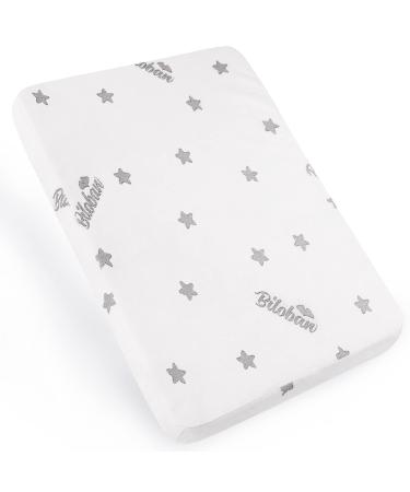 Playard Mattress Topper Fits For 4moms Breeze GO Portable Travel Playard & Breeze Plus Playard Only, Bamboo Dual Sided (Firm for Babies) & Soft Foam (for Toddlers) Foam Baby Playpen/Play Yard Mattress 41" x 29"