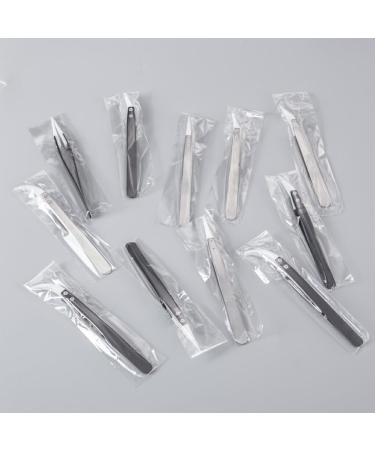 Dajidafu Tweezers Antistatic Angle Head Wear-Resistant Ceramics Interchangeable Tools Anti Slip Handle Lightweight Balance Forceps Small Bend End White White Small Bend End - Buy Online on SooperMarket.com