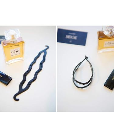 6-Piece Black Plastic Hair Donut Bun Maker & Styling Accessory - Buy Online on SooperMarket.com