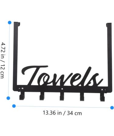 Cabilock 1 Set Hook up Over Door Clothes Hanger Rack Over Door Towel Hook Door Row Hook Storage Hat Hook - Buy Online on SooperMarket.com