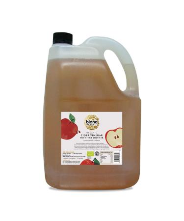 Biona Organic Apple Cider Vinegar with Mother 5 L 5 Percent Acidity - Raw Unfiltered & Unpasteurised - Naturally Vegan Cider Vinegar 5 l (Pack of 1)