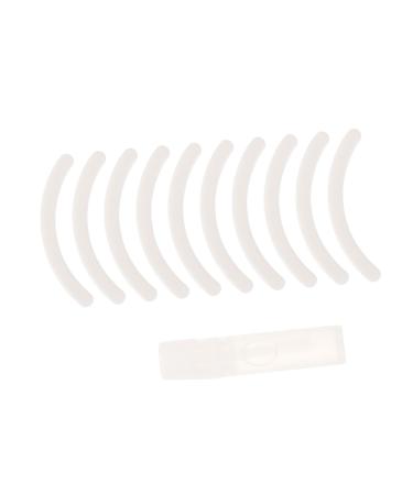 NOLITOY 10pcs Eyelash Pattern Strip White False Lashes Extension Tool Eyelash Holder Lash Pattern Making Tool Lash Extension Display Clip Lash Tool T Tool Fake Eyelashes Abs Eyelash Curler 3x0.3cm