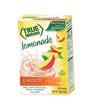 True Lemon Assorted Beverage Pack - 5 Boxes, 10ct Each with 5 Free Bonus Lemonade Sticks - Original, Peach, Black Cherry Limeade, Mango Orange, Raspberry Lemonade - 55 Count - Buy Online on SooperMarket.com