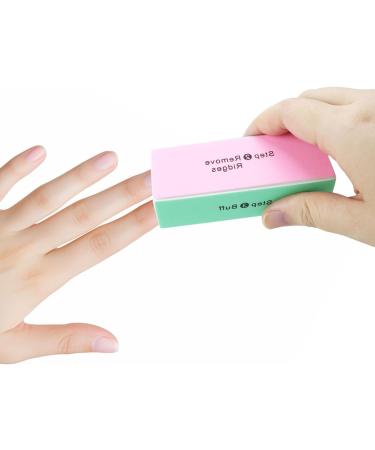 2Pcs 4-Sided Nail Buffer Professional Nail Buffer Block Manicure Sanding File for Natural Nails Acrylic Nail Polishing Nails - Buy Online on SooperMarket.com