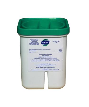 RootX - 4 LB. Jar (No. Funnel/Applicator) Foaming Root Control for Sewer Lines and Septic System