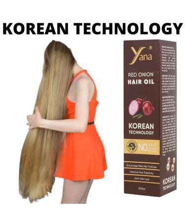 Red Onion Hair Oil for Men & Women - Promote Long Hair Growth | Advanced Korean Technology - Buy Online on SooperMarket.com
