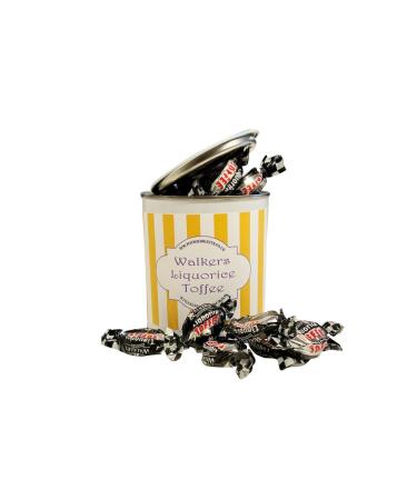 Personalized Customise With Your Own Message 250g Paint Pot Tin of Individually Wrapped Walkers Liquorice Toffees