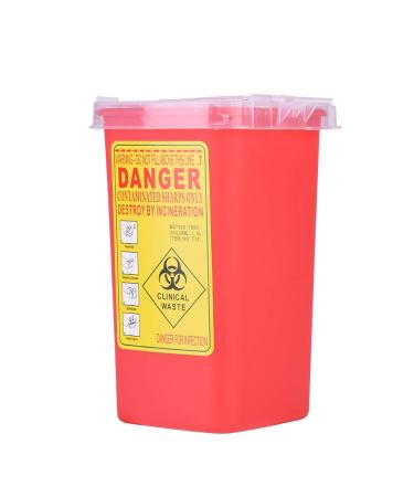 1L Sharps Disposal Container - Home Use Needle Disposal Container - Buy Online on SooperMarket.com