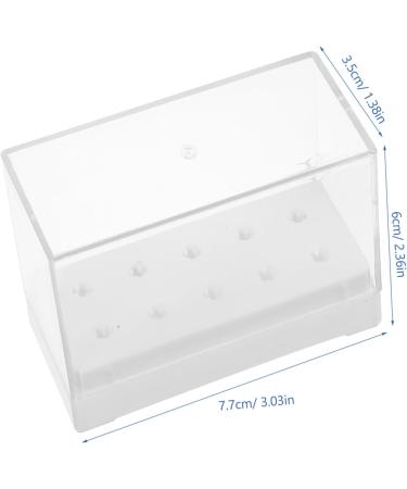 Mipcase 2 Pcs Nail Drill Bit Container Drill Bit Stand for Nails Nail Drill Bit Holder Drill Bits Cleaning Brush Case Drill Bits Display Case Nail Bits Manicure Tools Portable Plastic - Buy Online on SooperMarket.com