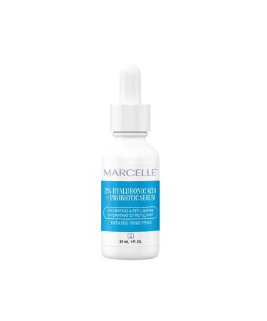Marcelle 2% Hyaluronic Acid + Probiotic Serum Vegan Cruelty-Free Non-Comedogenic Oil-Free Fragrance-Free Paraben-Free Hypoallergenic 30 mL