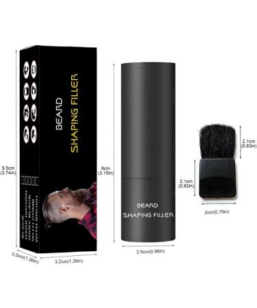 Beard Shadow Powder Instant Hair Line Shadow Stain-Proof Root Touchup Beard Shaping Filler for Thinning Dark Brown - Buy Online on SooperMarket.com