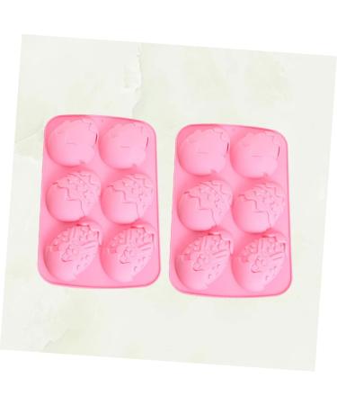 Zerodeko 2pcs Sugar Craft Gum Paste Chocolate Molds Cakesicles Mold Gummy Mold Easter Baking Mold Rabbit Decor Cake Molds Silicone Silicon Cake Chocolate Candies Biscuit Pink - Buy Online on SooperMarket.com