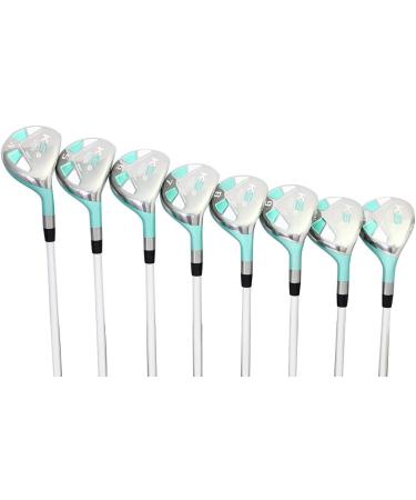 New Majek Seafoam Teal Senior Ladies Golf Hybrids Irons Set - Complete Lightweight Package with Utility Clubs - Senior Women's Flex - Buy Online on SooperMarket.com
