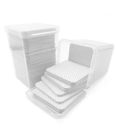 200pcs Lint Free Cotton Pads Eyelash Glue Remover Wipe Pads Glue Cleaner Pads for Extension Cleaning Cotton Pads