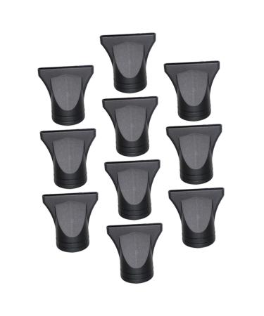 BCOATH 10pcs Hair Dryer Nozzle Hair Styling Accessories Universal Diffuser Universal Hair Diffuser Hair Dryer Nozzle Attachment Hair Dryer Drying Concentrator Blow Dryer Nozzle Flat Black