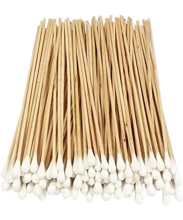 CarePrime Wooden Handle Cotton Swab Applicator Medical Swab Cotton Swab 15cm (5mm Head) (Non-Sterile)