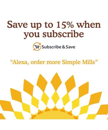 Simple Mills Almond Flour Bars - Peanut Butter Chocolate Chip | 5 Soft Baked Bars (1.19 oz Each) - Buy Online on SooperMarket.com