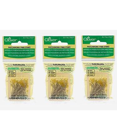 Clover Extra Fine Patchwork Pins - Art. No. 2507-3 Pack (300 Pins)