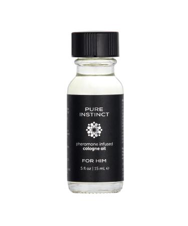 Pure Instinct Pheromone Infused Cologne Oil for Him 0.5 fl.oz (15 mL) Cedar Citrus Vanilla 1 Fl Oz (Pack of 1)