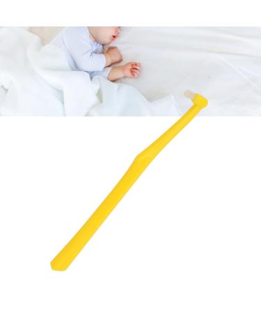 5PCS Soft Tufted Interdental Toothbrush Set - Compact Round Head Denture Brush for Braces & Dental Implants - Yellow - Buy Online on SooperMarket.com