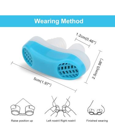 2-in-1 Anti Snoring Air Purifier for CPAP Users - Nasal Vents Plugs for Comfortable Sleep and Snoring Reduction - No Charging Needed - Men and Women - Buy Online on SooperMarket.com