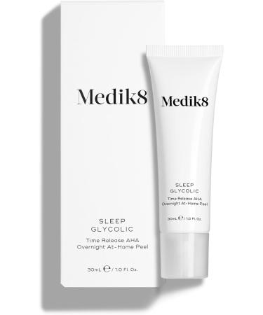 Medik8 Sleep Glycolic - Time Release AHA Overnight At-Home Peel - Brightens & Decongests - 10% Active Glycolic Acid - 30ml - Buy Online on SooperMarket.com