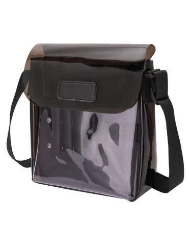 balacoo Clear Makeup Bag Makeup Bags Tool Kit Cross Body Purse Cosmetic Bag Crossbody Bag Barber Shoulder Bag Barber Clipper Bag Barber Carrying Bag Tool Bag Hair Travel Organizer Pvc 21x20x5.5cm