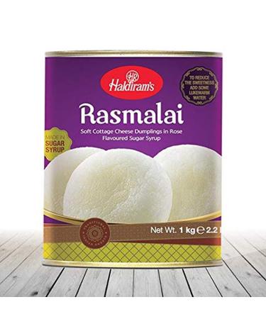 Haldiram's Rasmalai Indian Sweets-1kg- Tin