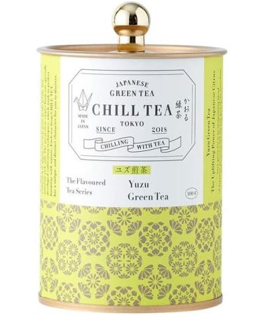 CHILL TEA Tokyo Yuzu Citrus Green Tea - 100g Japanese Loose Leaf with Yuzu Flavor - Buy Online on SooperMarket.com