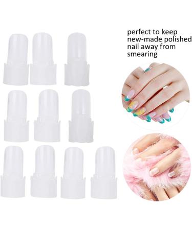 Nail Polish Protector Finger Nail Tips - 10Pcs/set Manicure Varnish Cover Shield - Buy Online on SooperMarket.com