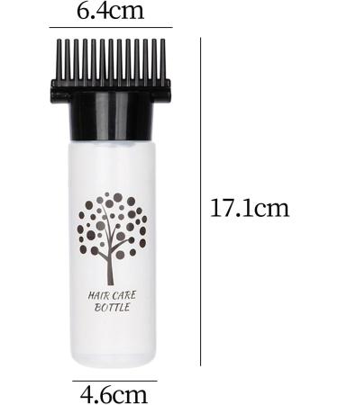 Folpus Squeeze Bottle Hair Dye Bottle Brush Hair Oil Roots Comb Bottle Black - Buy Online on SooperMarket.com