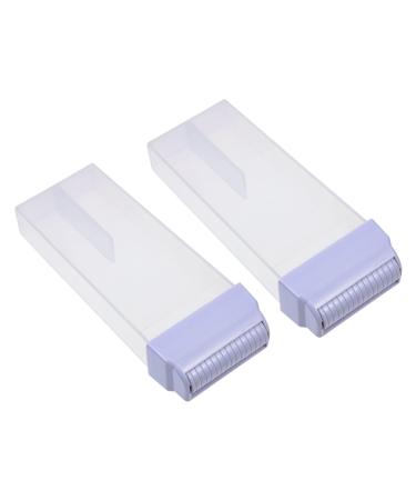Beavorty 2 piece Packaging Hair removal wax bottles plastic drum Spender container hair remover roller cosmetics depilatory wax empty holder trip depilatory wax holder