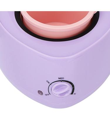 Mini Wax Warmer for Hair Removal - Professional Electric Guard Heat Removable Silicone Tank Home Use Purple (EU Plug 220V) - Buy Online on SooperMarket.com