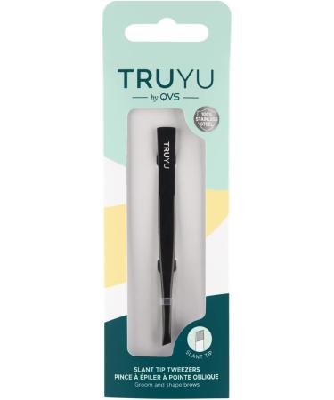 QVS Slant Tip Tweezers - Precision Beauty Tool, 0.3 Ounce - Buy Online on SooperMarket.com