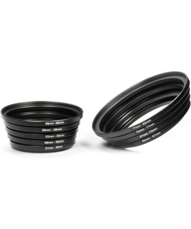 K&F Concept 18-Piece Filter Ring Adapter Kit - Metal Stepping Rings Set for Camera Lens Filters (Black) - Buy Online on SooperMarket.com