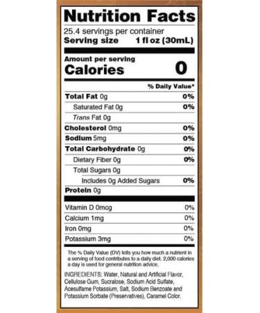 Jordan's Skinny Syrups 0 Calories | 0 Sugar | Butter Toffee Syrups 750mL - Buy Online on SooperMarket.com