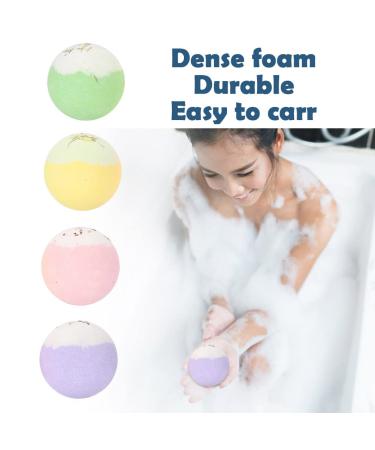 4Pcs Handmade Natural Bath Bombs Gift Set | Lush Bubble Bath for Kids Men & Women - Ideal for Relaxation & Self-Care - Buy Online on SooperMarket.com